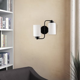 Opviq Balcova - N-345 Lámpara de pared de metal negro